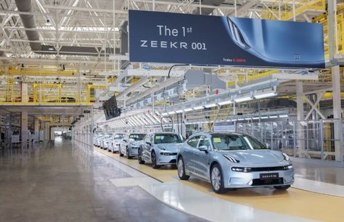 极氪首款量产车型今日在杭州工厂下线,计划于10月23日开启交付